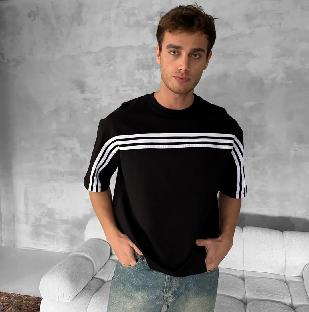 Men's Oversized Stripe Tee