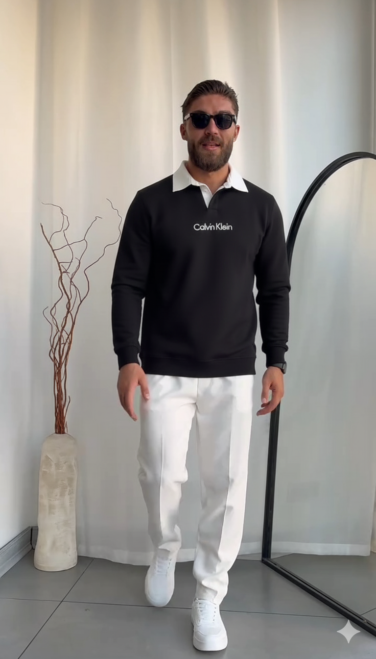 Calvin Klein Winter Polo Sweatshirt