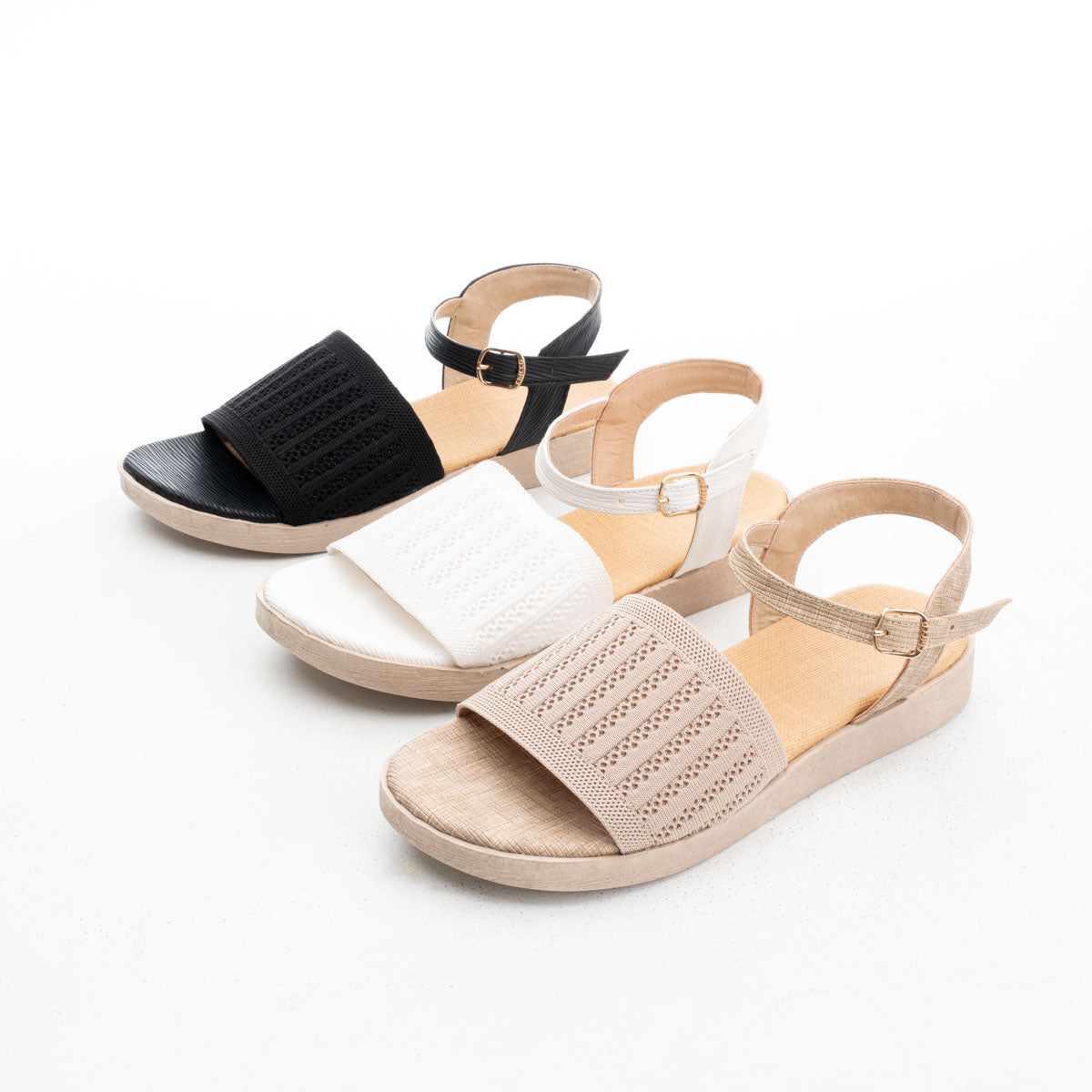 Stretch Knit Sandals