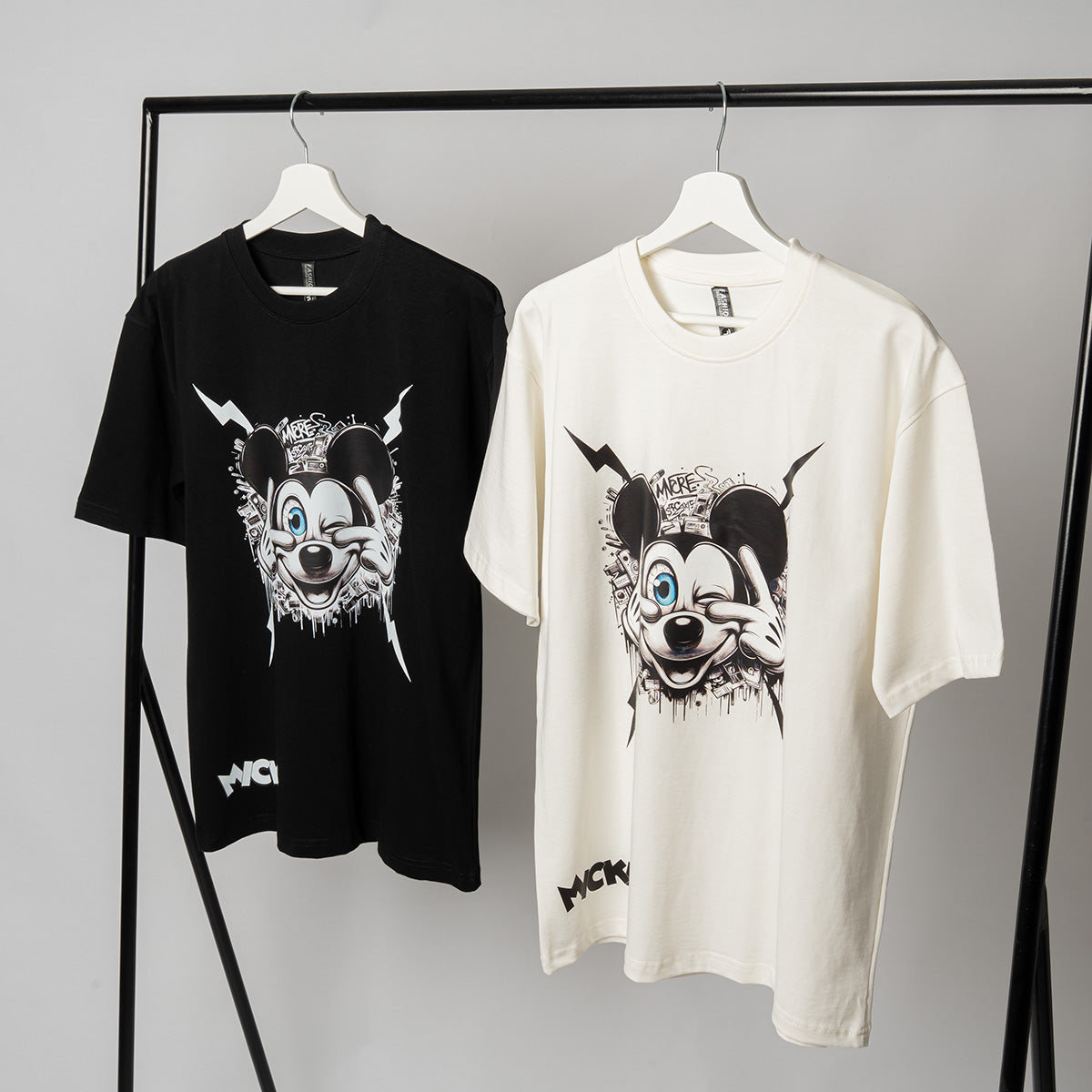 Oversized Mickey T-Shirt – 100% Cotton Bolivar Fabric