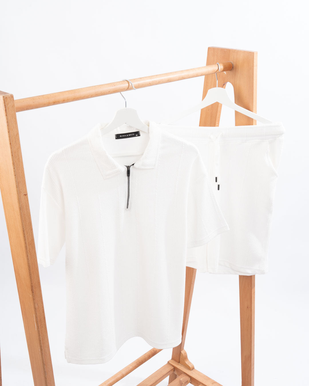 Marseille Fabric Set – Zipper Tee & Shorts