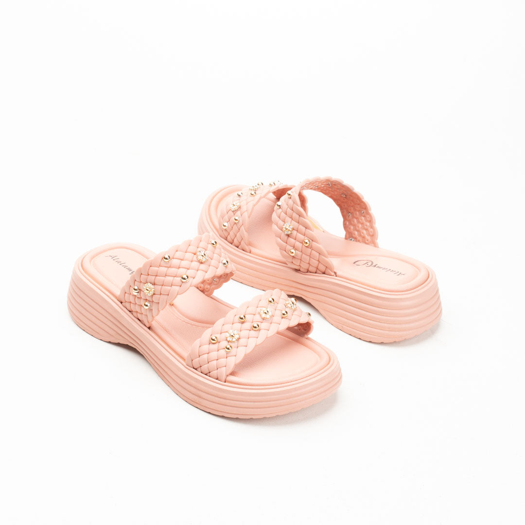 Elegant Women’s EVA Slide – Crystal Accent