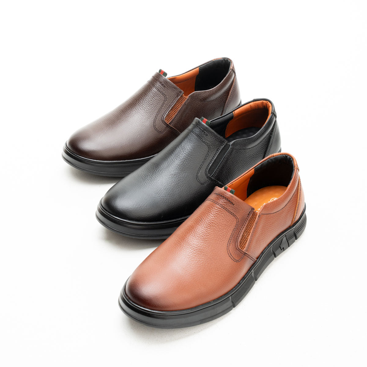 Kan7 Slip-On Leather Shoes – Formal & Comfortable
