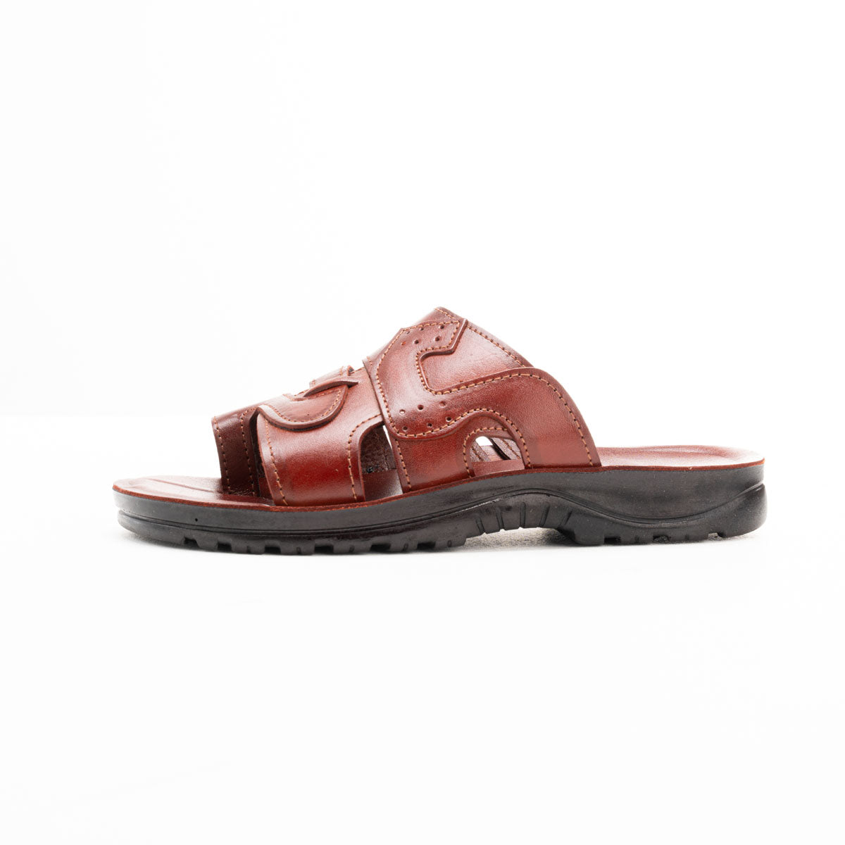 Durable Leather Men’s Slip-On Sandals