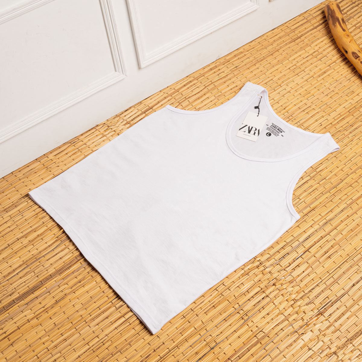 Men’s Cotton Cut Top – 2 Pieces (Black & White)