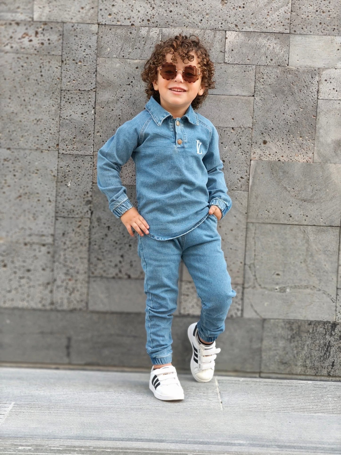 Kids Stretch Denim Set