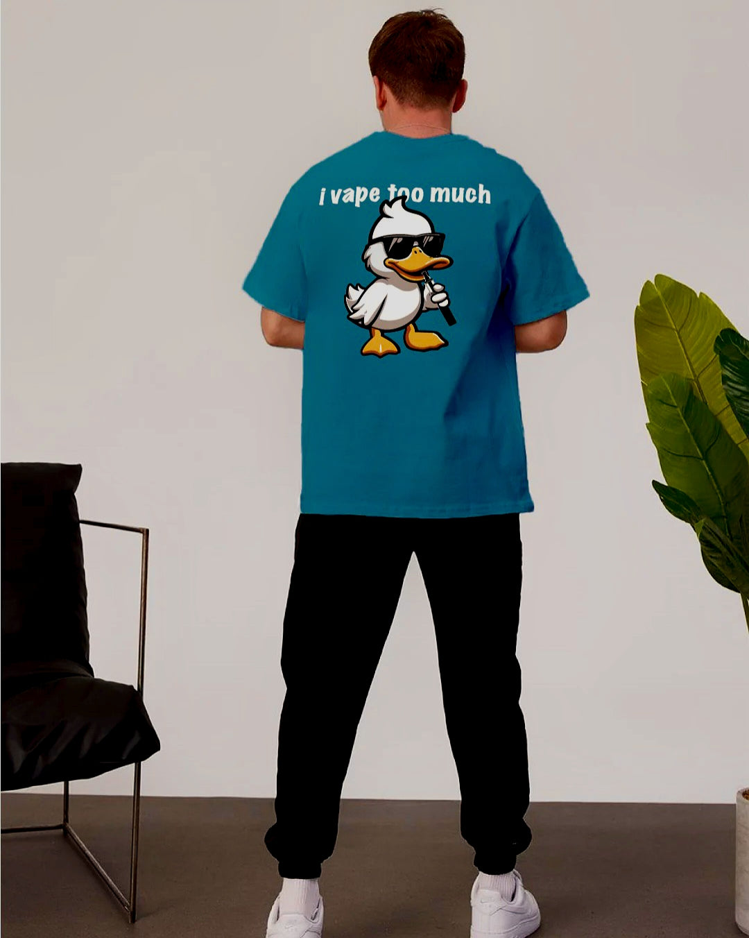 Oversized i vape too much T-Shirt – 100% Premium Cotton