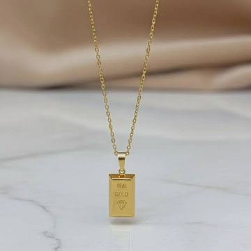 Minimal Gold Bar Necklace