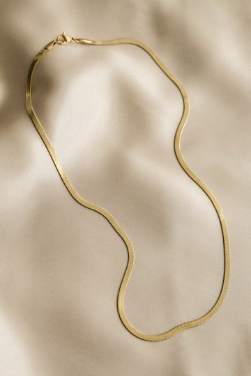 Flat Snake Chain Necklace