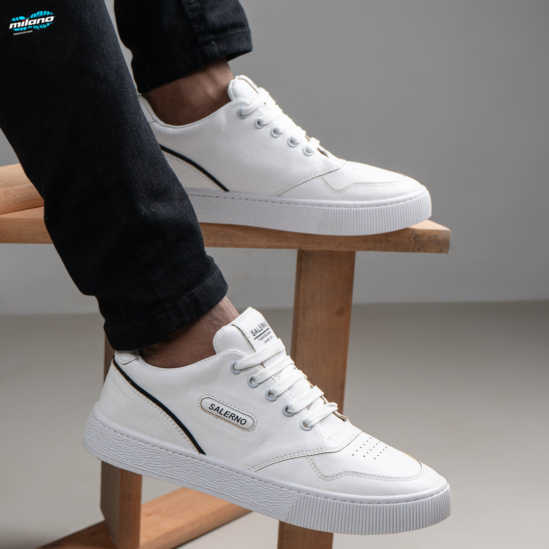 Imported Leather Sneakers