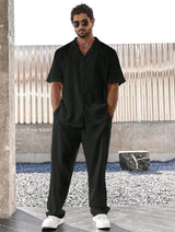ZARA Style Summer Suit – Cotton Shirt & Pants Set