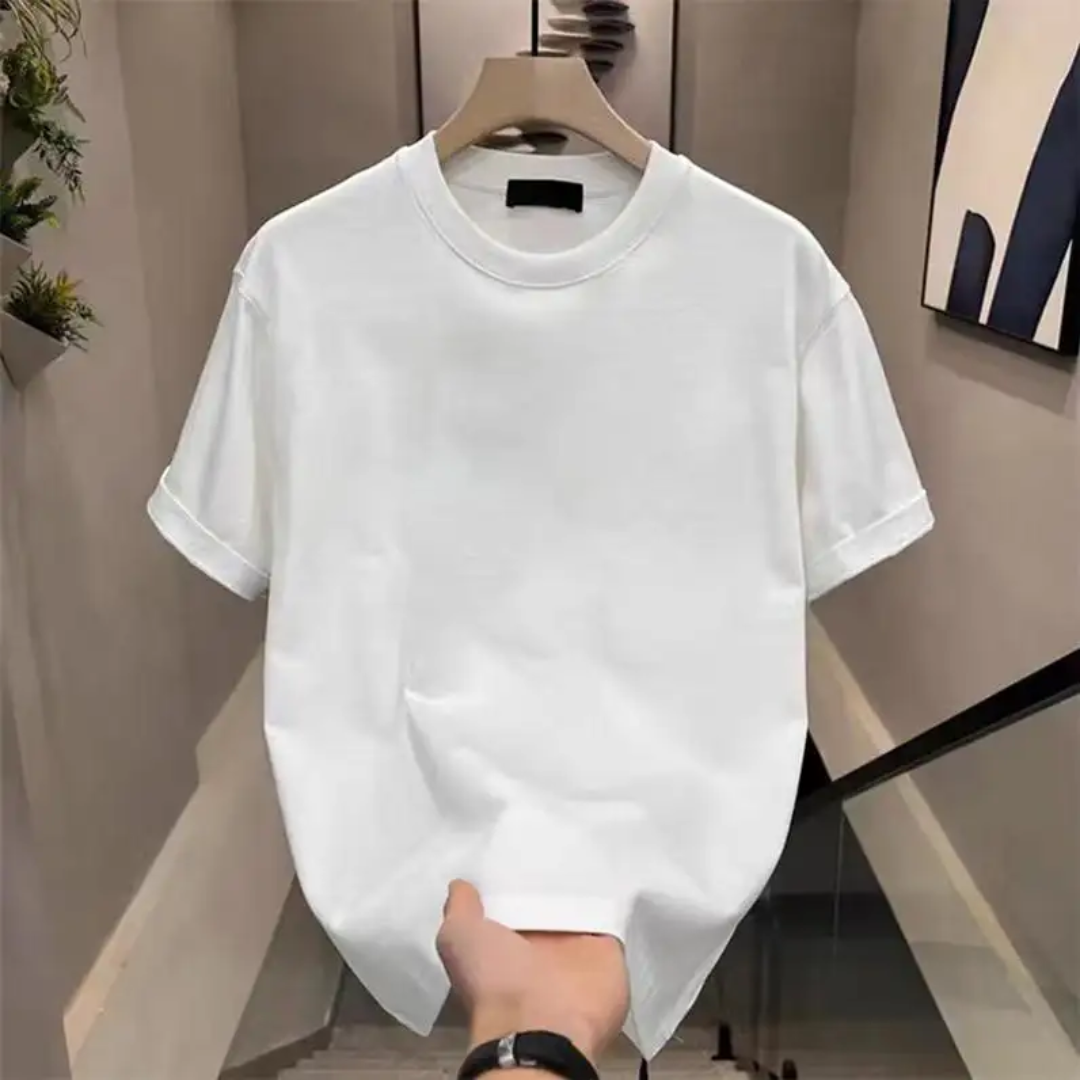 Men's Basic Half-Sleeve Cotton T-Shirt
