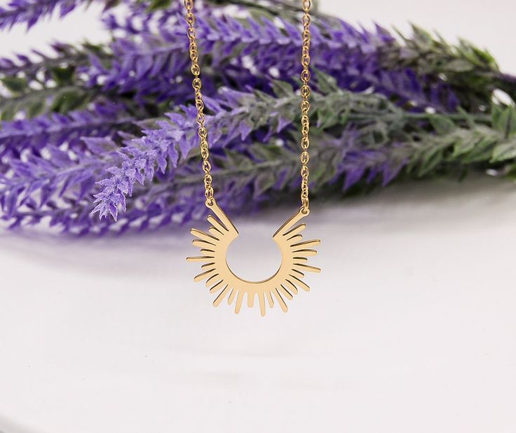 Sun Pendant Necklace