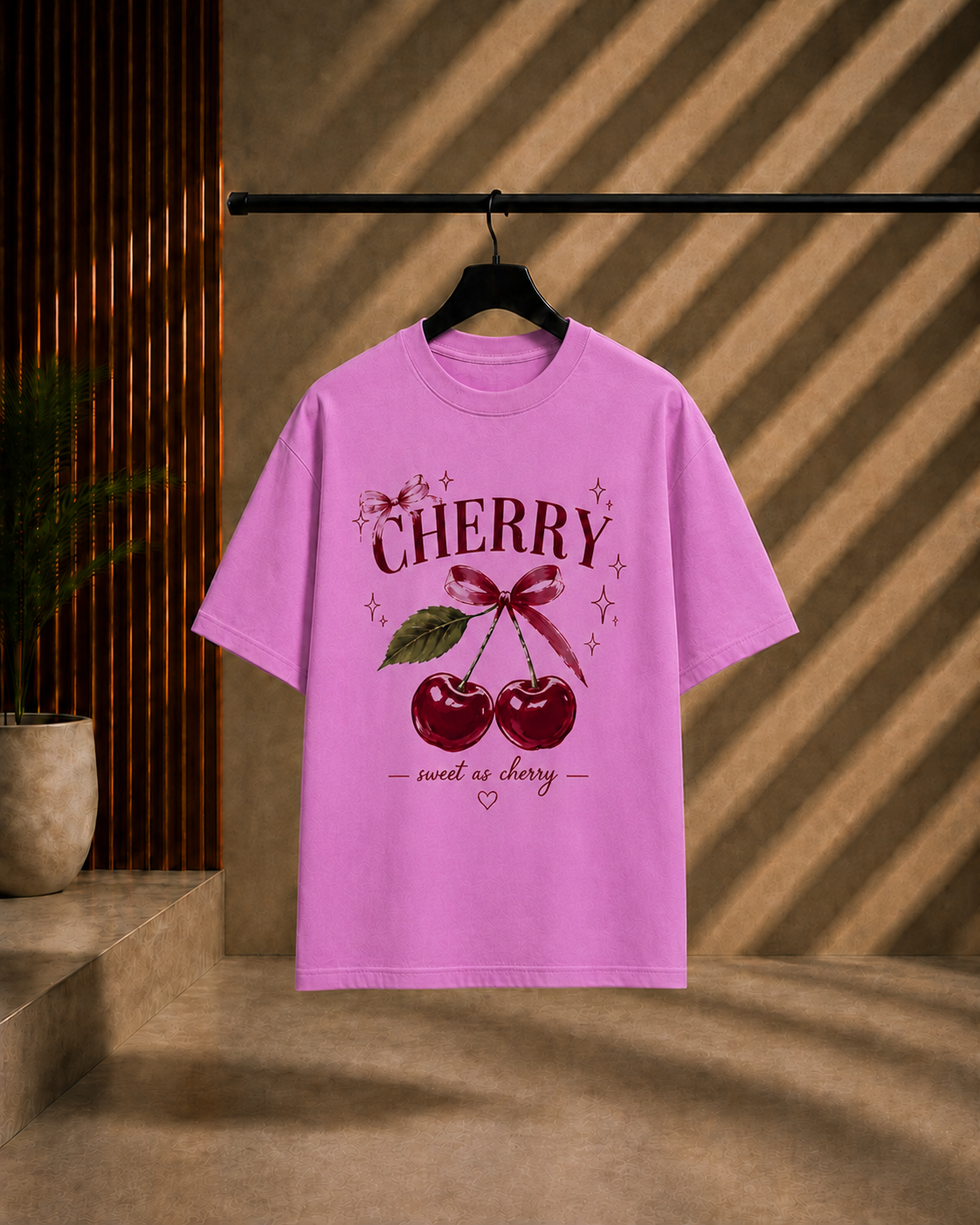 Unisex Cherry Oversized T-Shirt