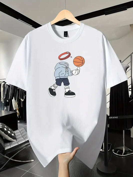 Oversized Basketball T-Shirt – 100% Cotton