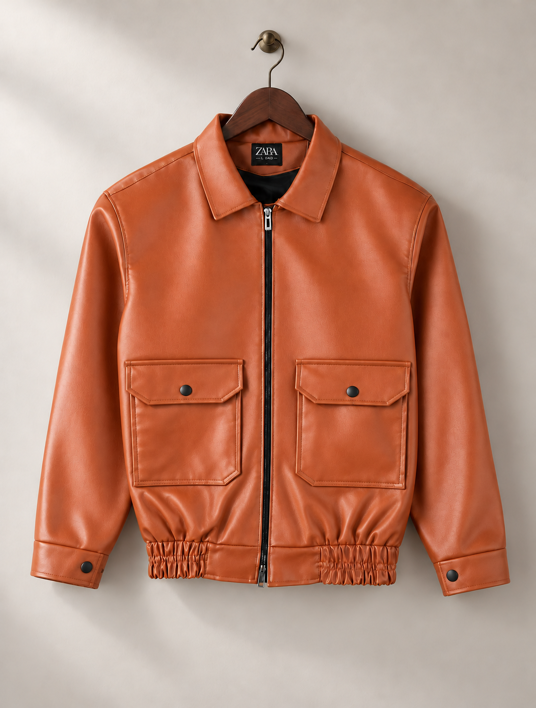 Box Fit Leather Jacket