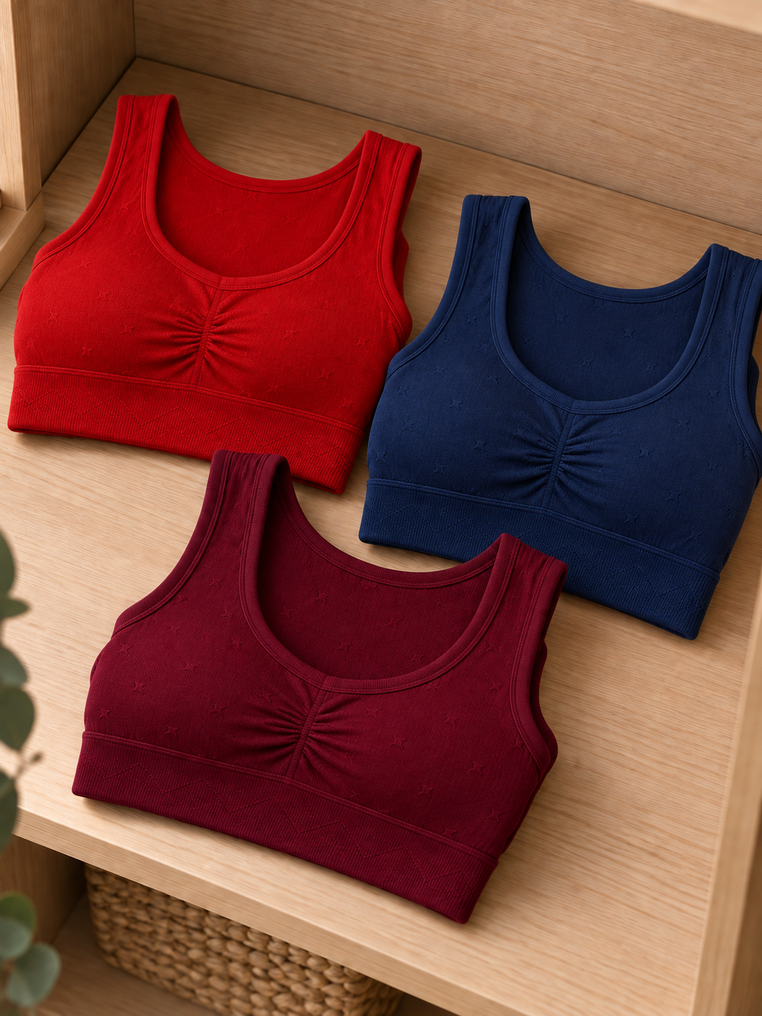 Women's Plain Push-Up Bra Pack