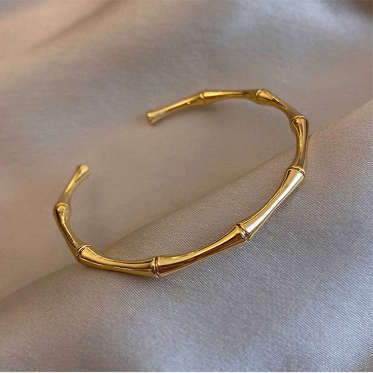 Bamboo Bracelet – Free Size Stainless Steel