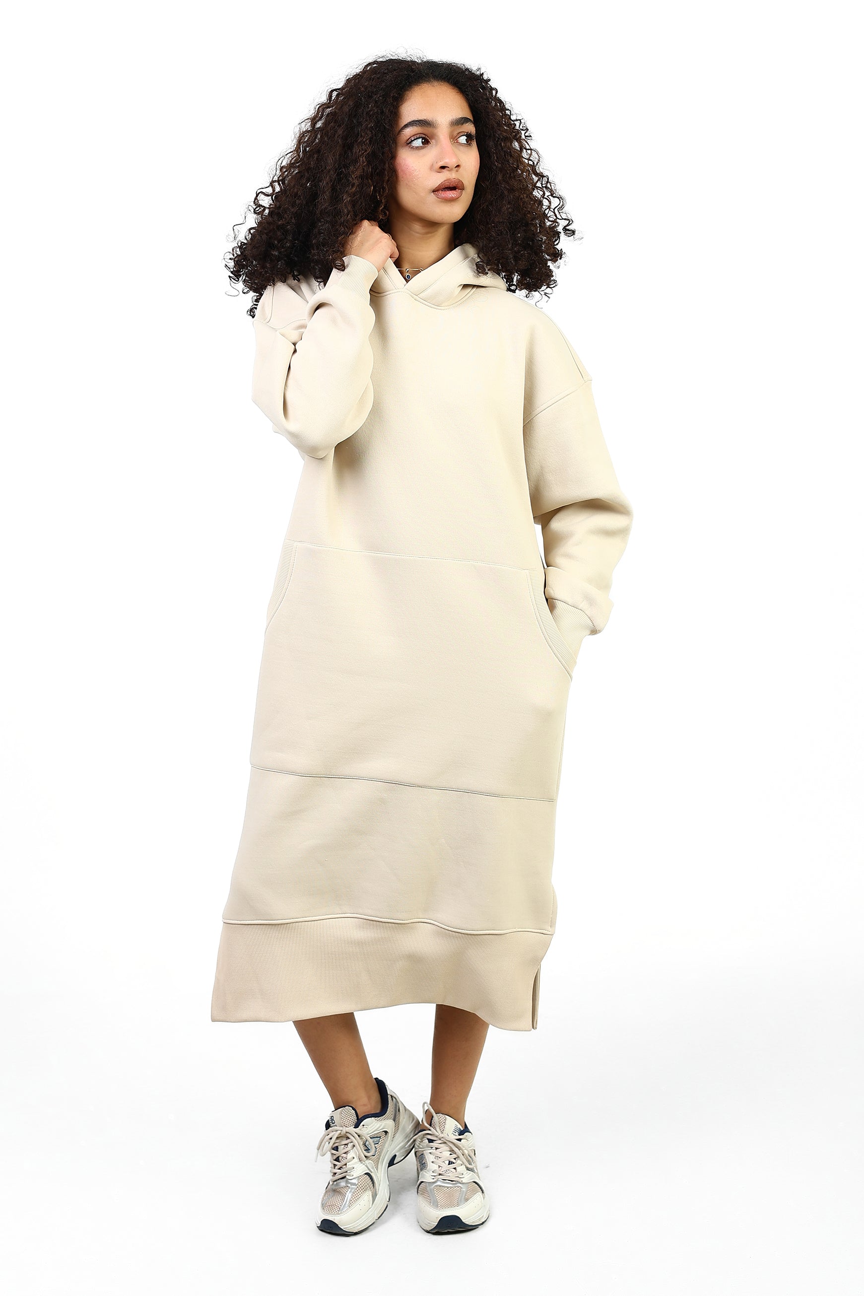 Hoodie Dress – 100% Cotton Melton