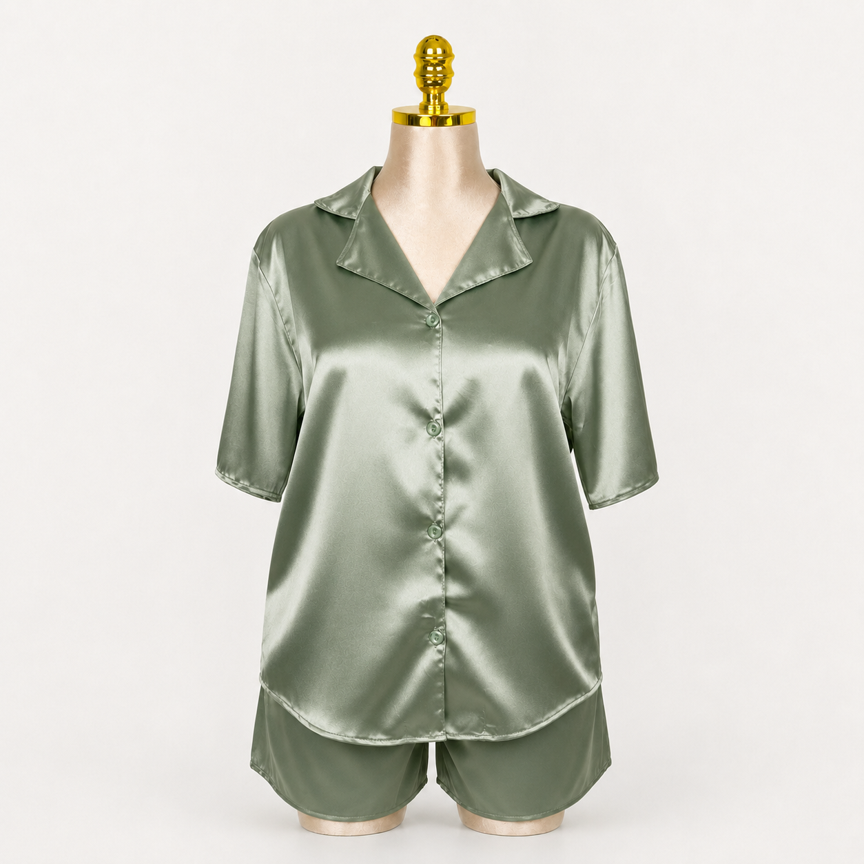 Satin Hot Shorts Set