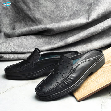 Natural Leather Sabot