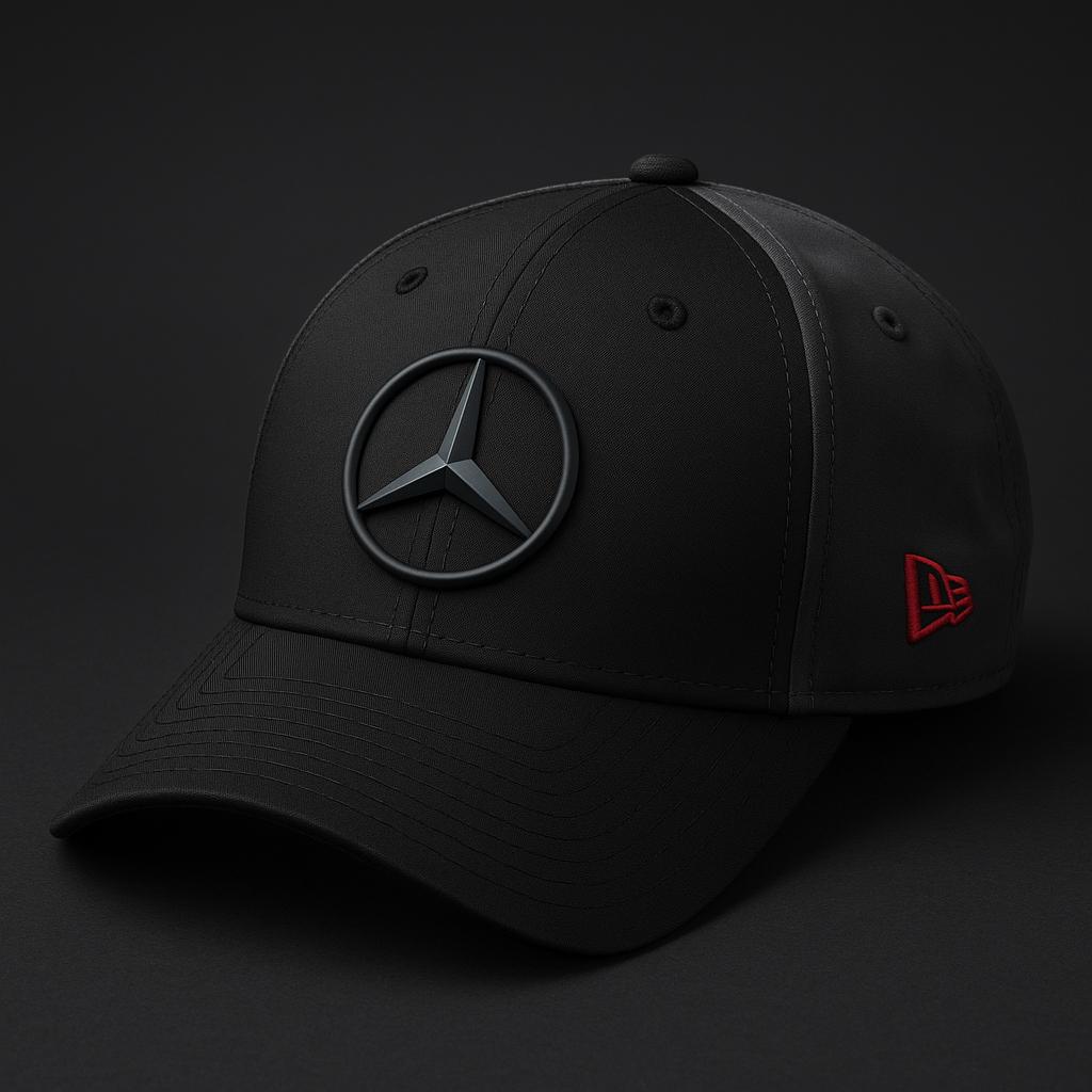 Mercedes-Benz Grey & Black Cap