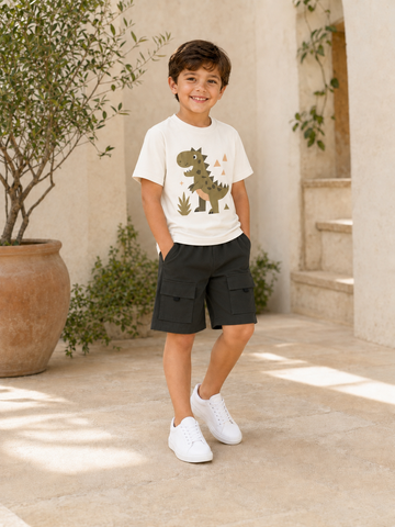 Boys’ Casual Dinosaur Outfit