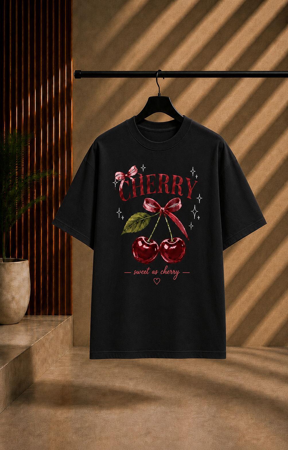 Unisex Cherry Oversized T-Shirt
