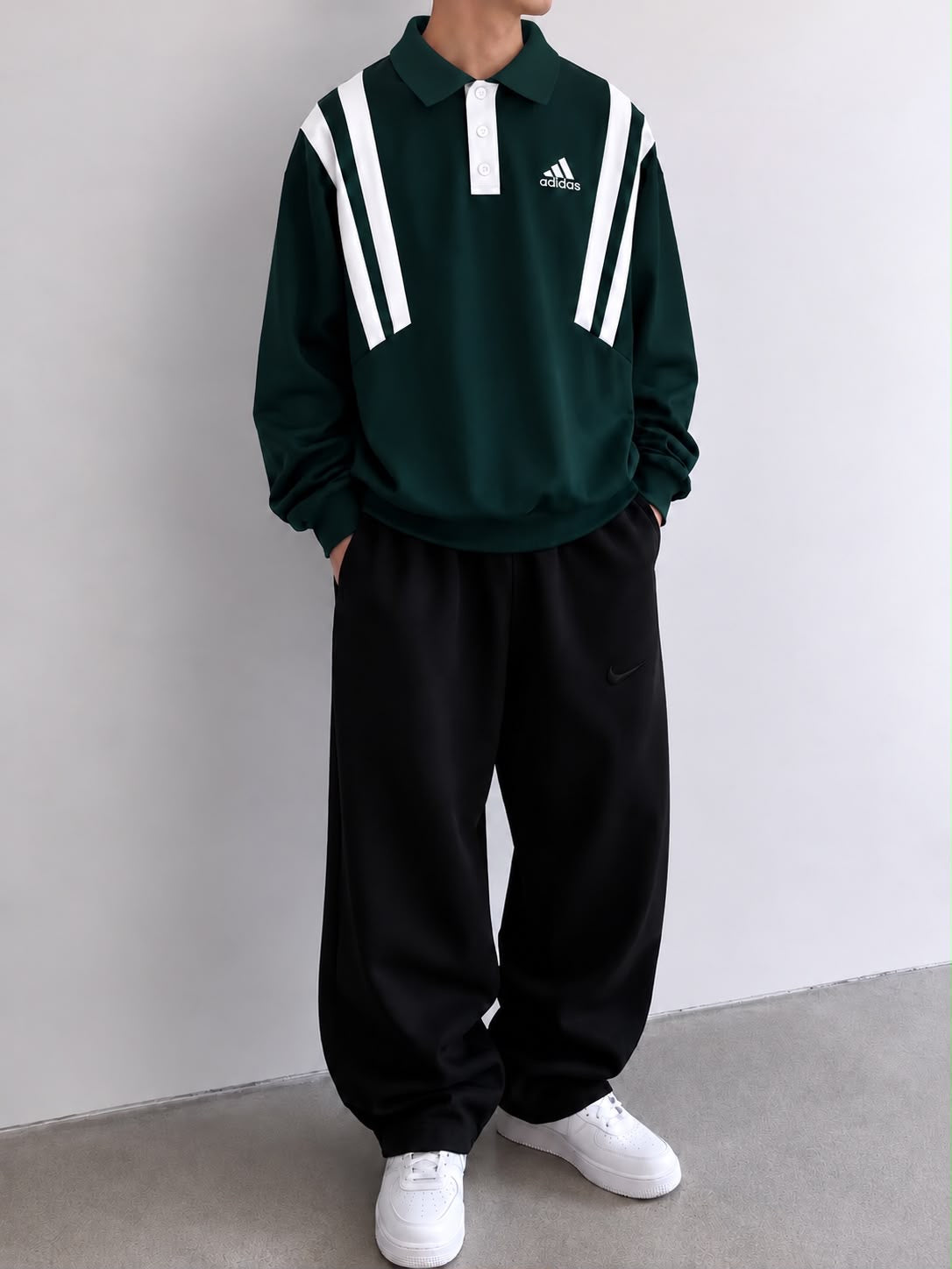 Unisex  Polo Sweatshirt