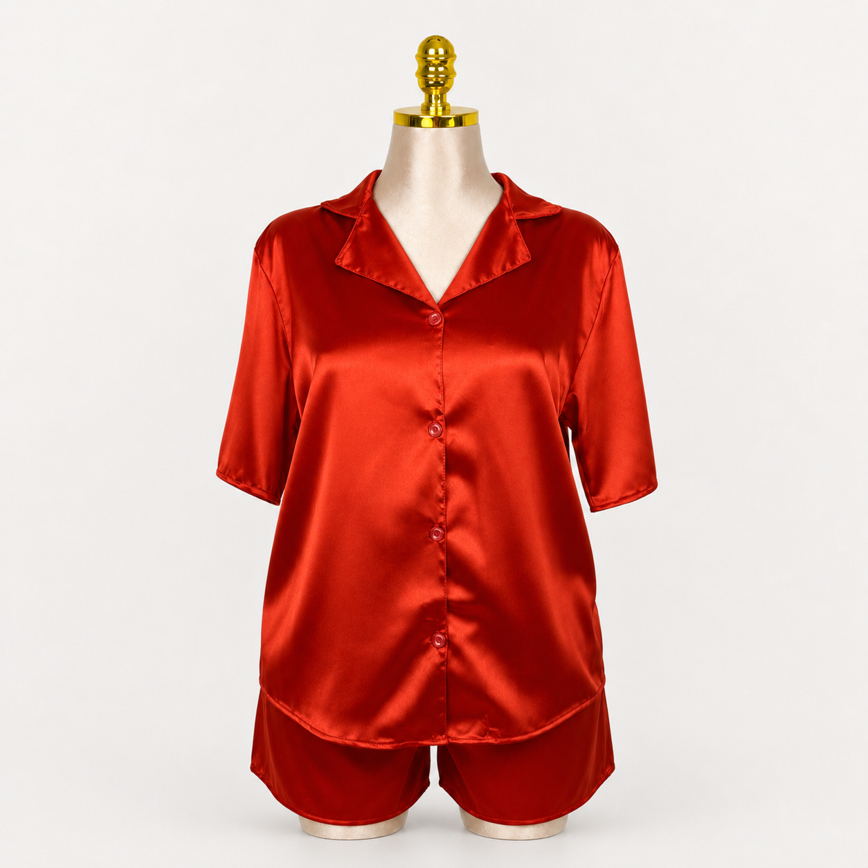 Satin Hot Shorts Set