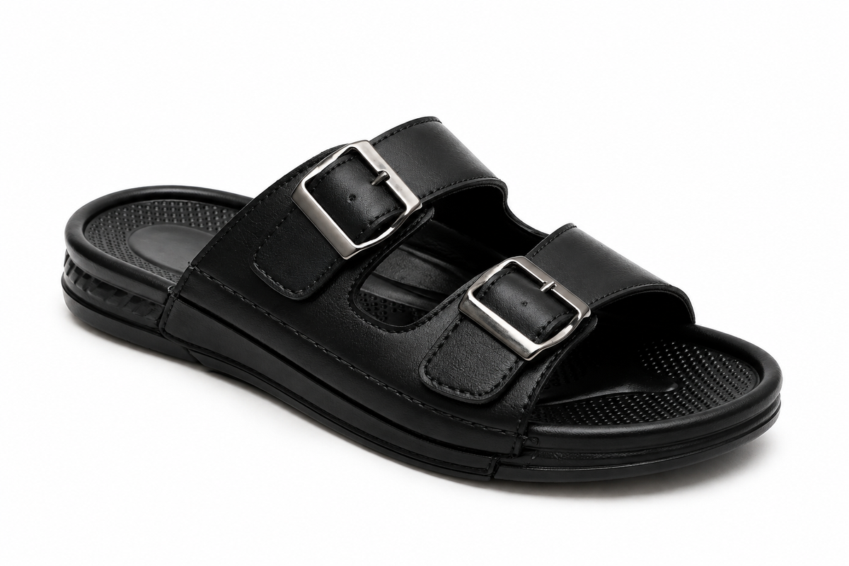 Men's Leather Sandals – 2 Buckles