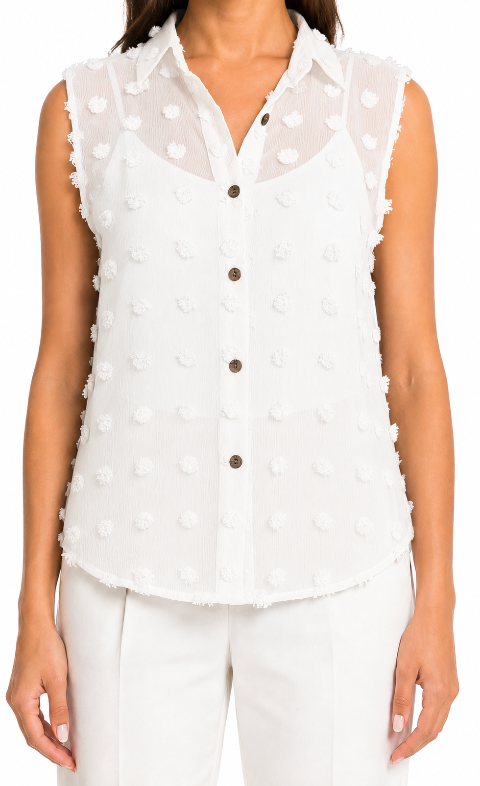 Elegant Solid Chiffon Blouse