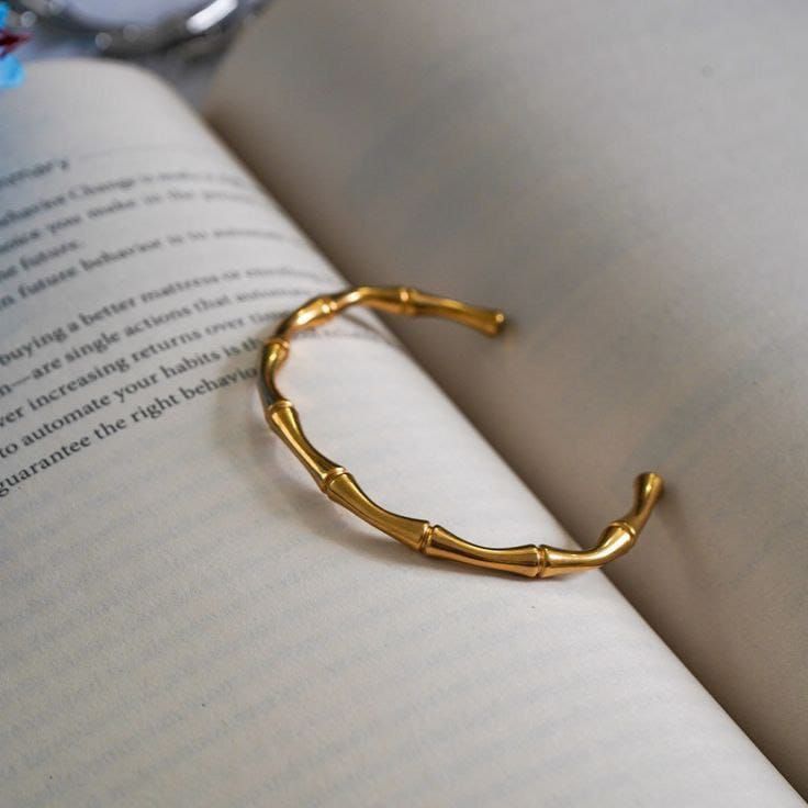 Bamboo Bracelet – Free Size Stainless Steel