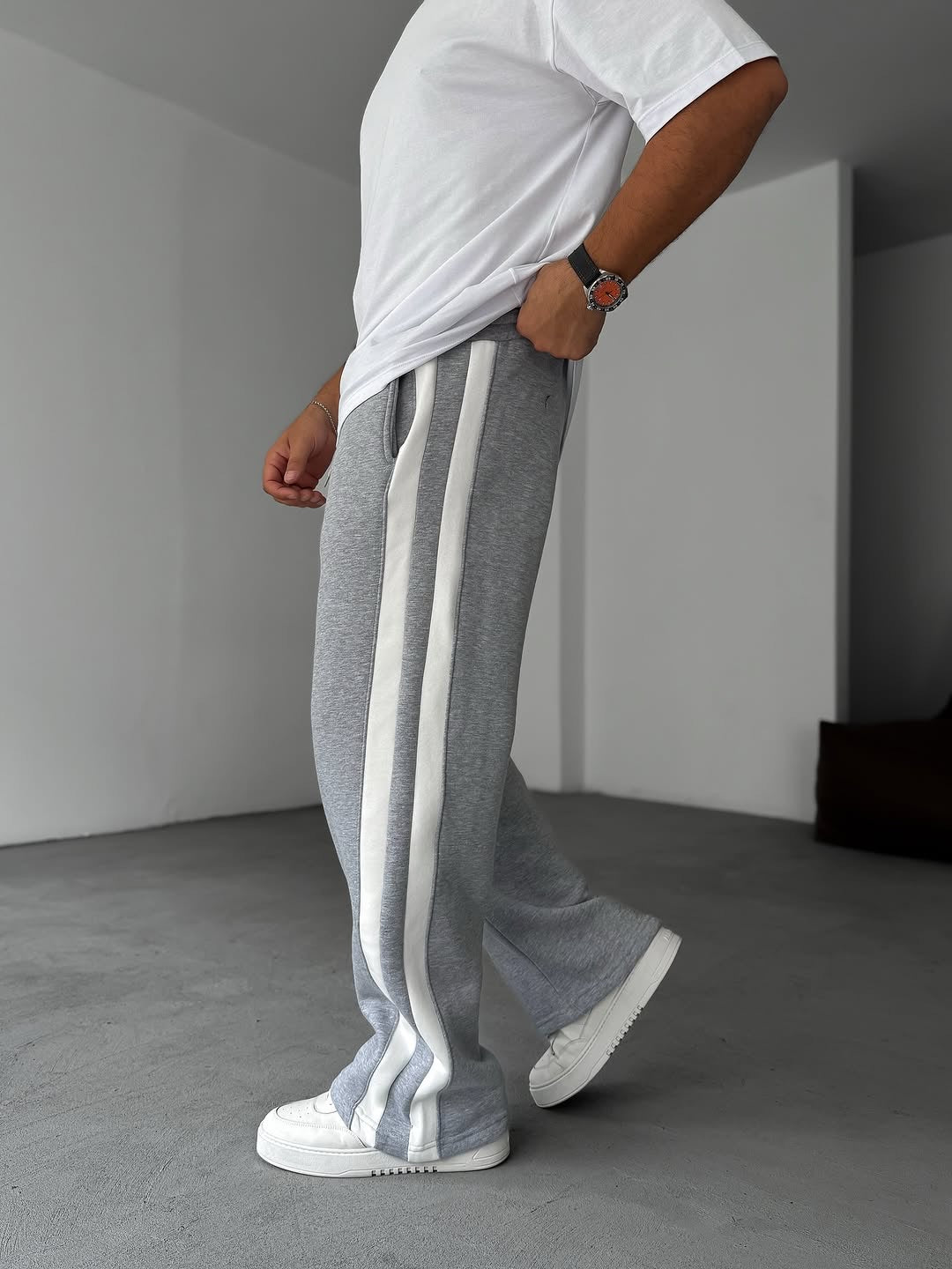 Wide Leg Track Sweatpants