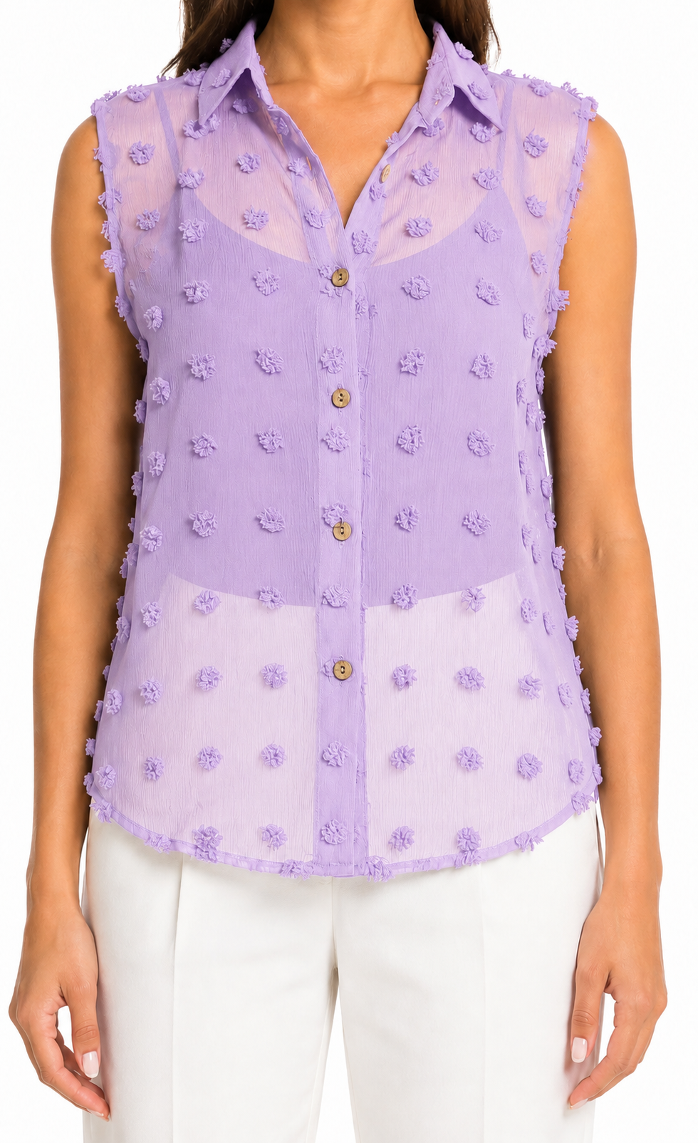 Elegant Solid Chiffon Blouse