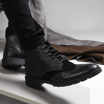 Men’s Leather Brogue Boots