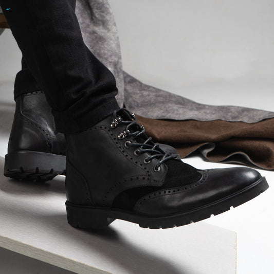 Men’s Leather Brogue Boots