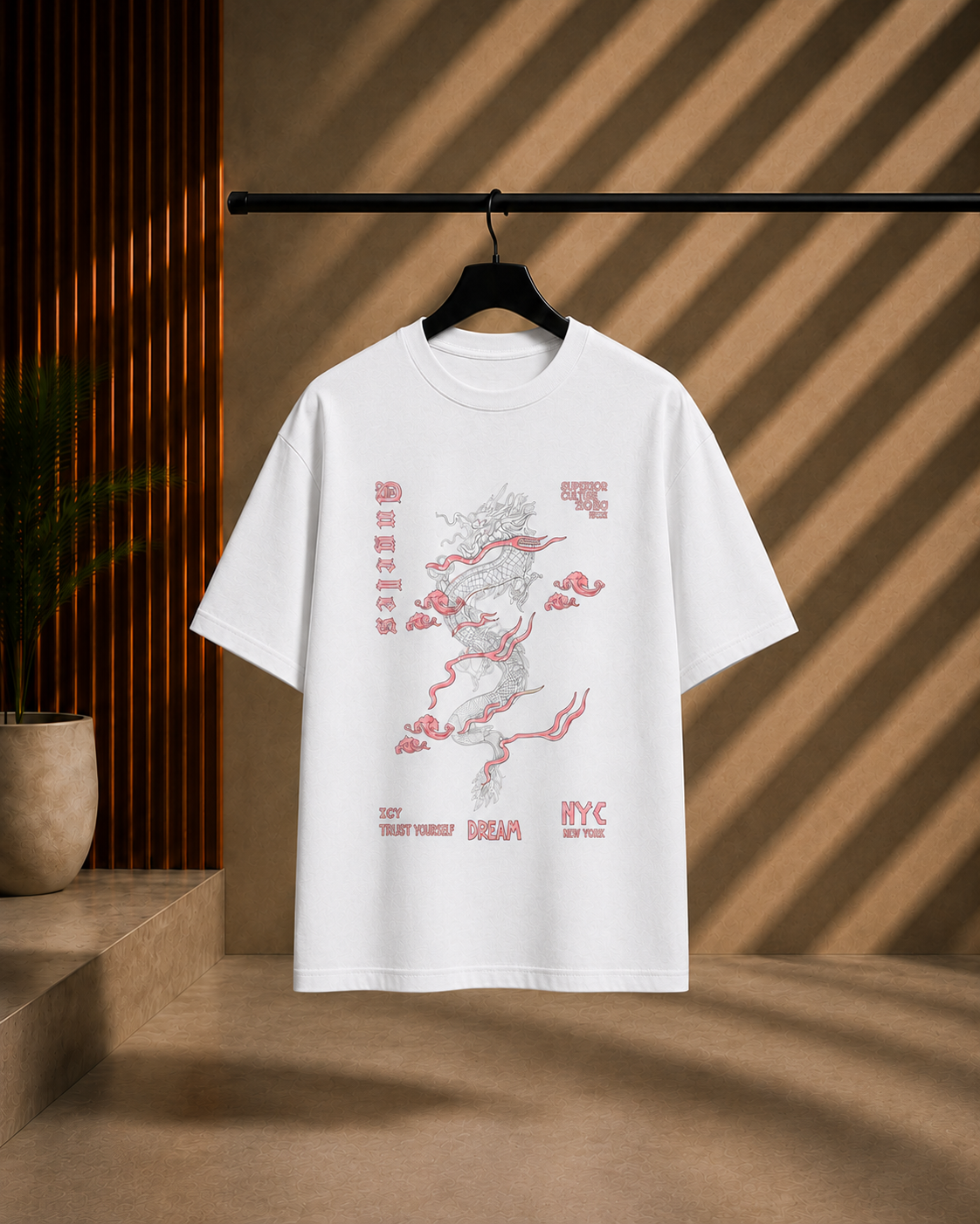 Unisex Dragon Oversized T-Shirt