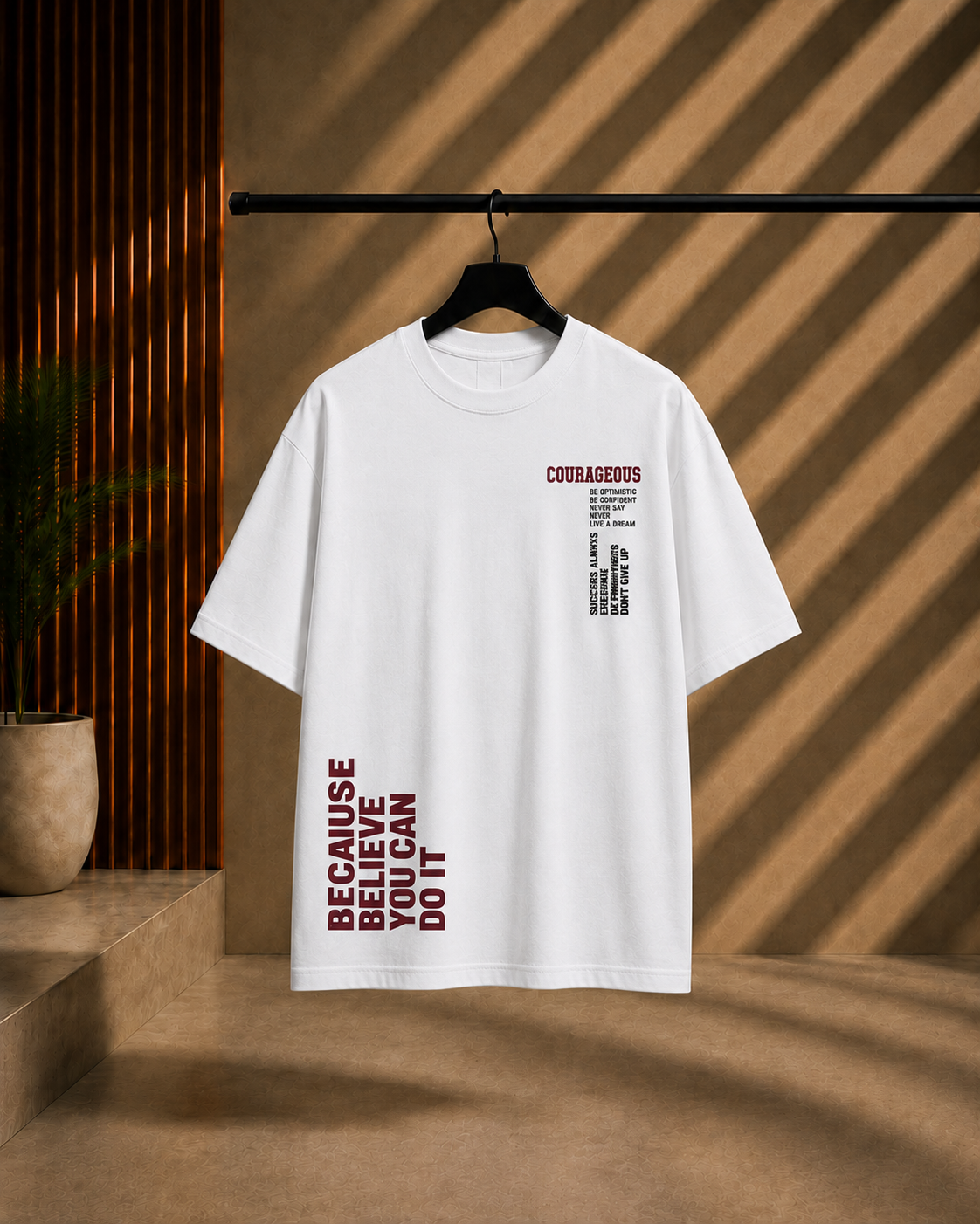 Unisex COURAGEOUS Oversized T-Shirt