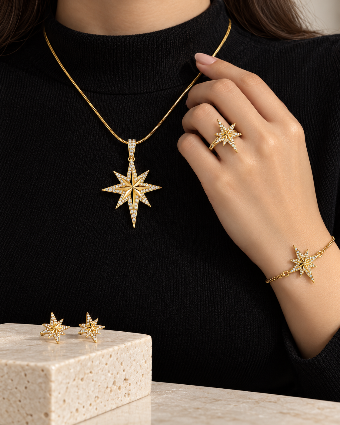 Women's Star Jewelry Set