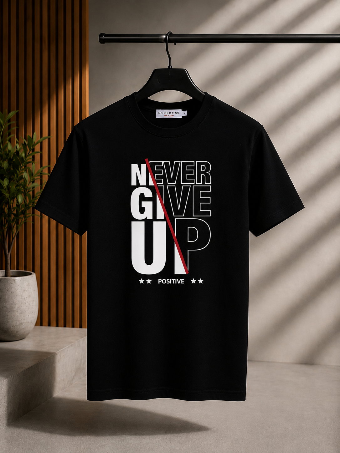 Never Give Up Oversized T-Shirt