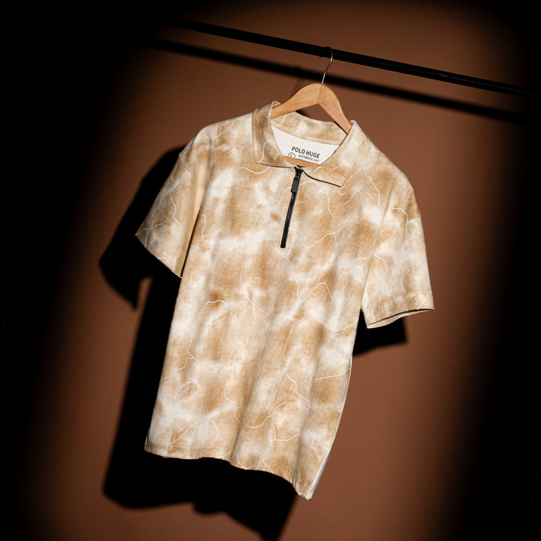 Half-Zip Mock Neck T-Shirt