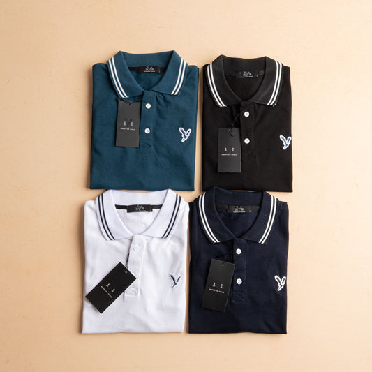 Men’s Cotton Polo-Style T-Shirt
