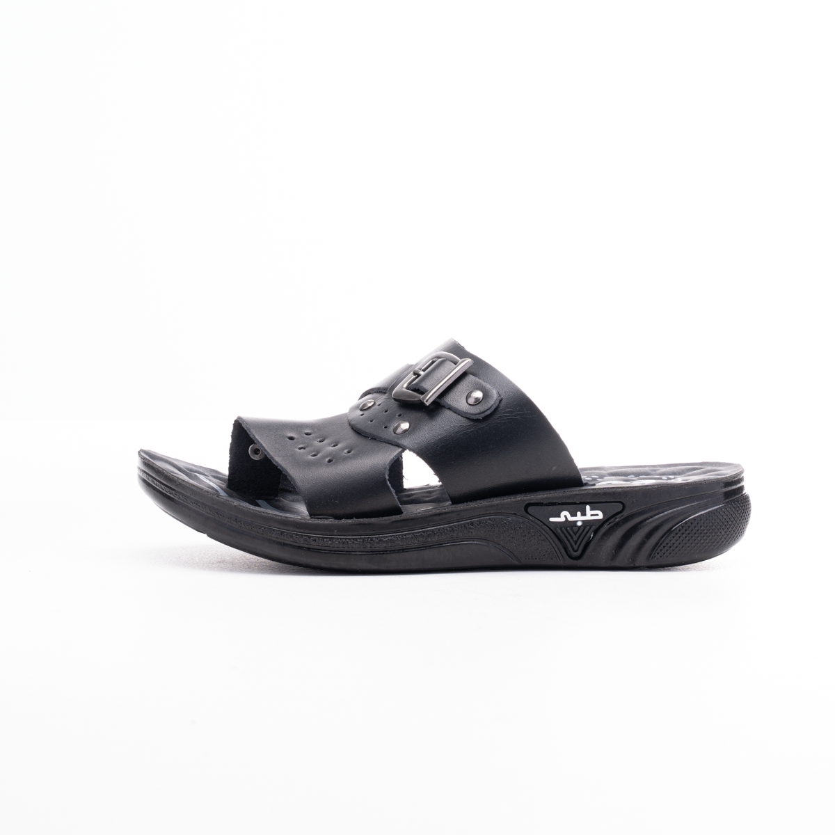 Leather Buckle Comfort Sandal