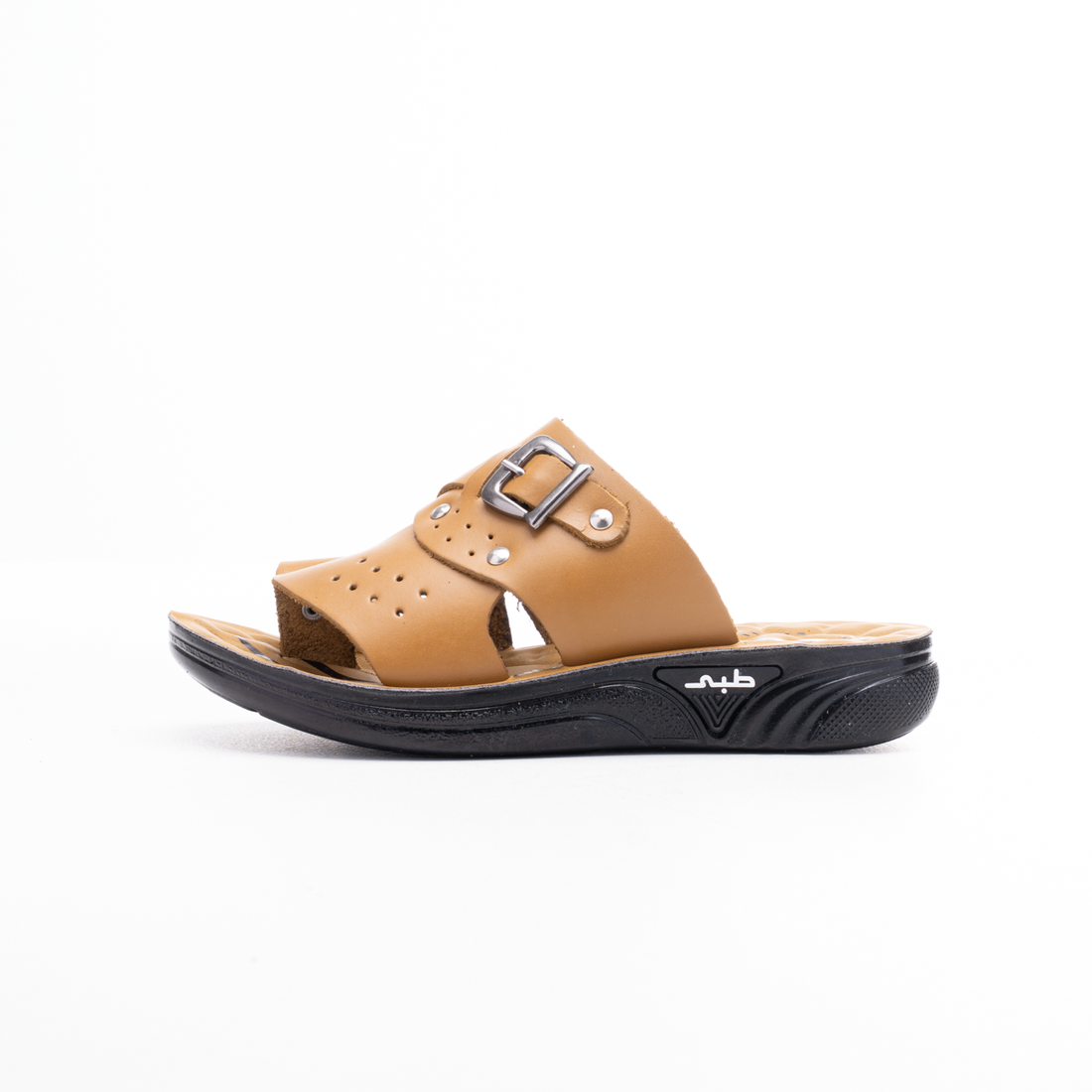 Leather Buckle Comfort Sandal