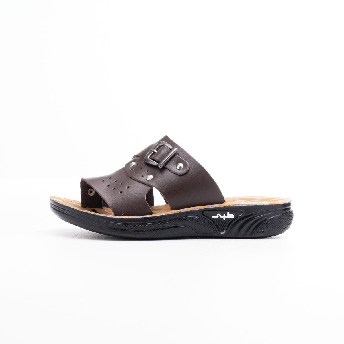 Leather Buckle Comfort Sandal