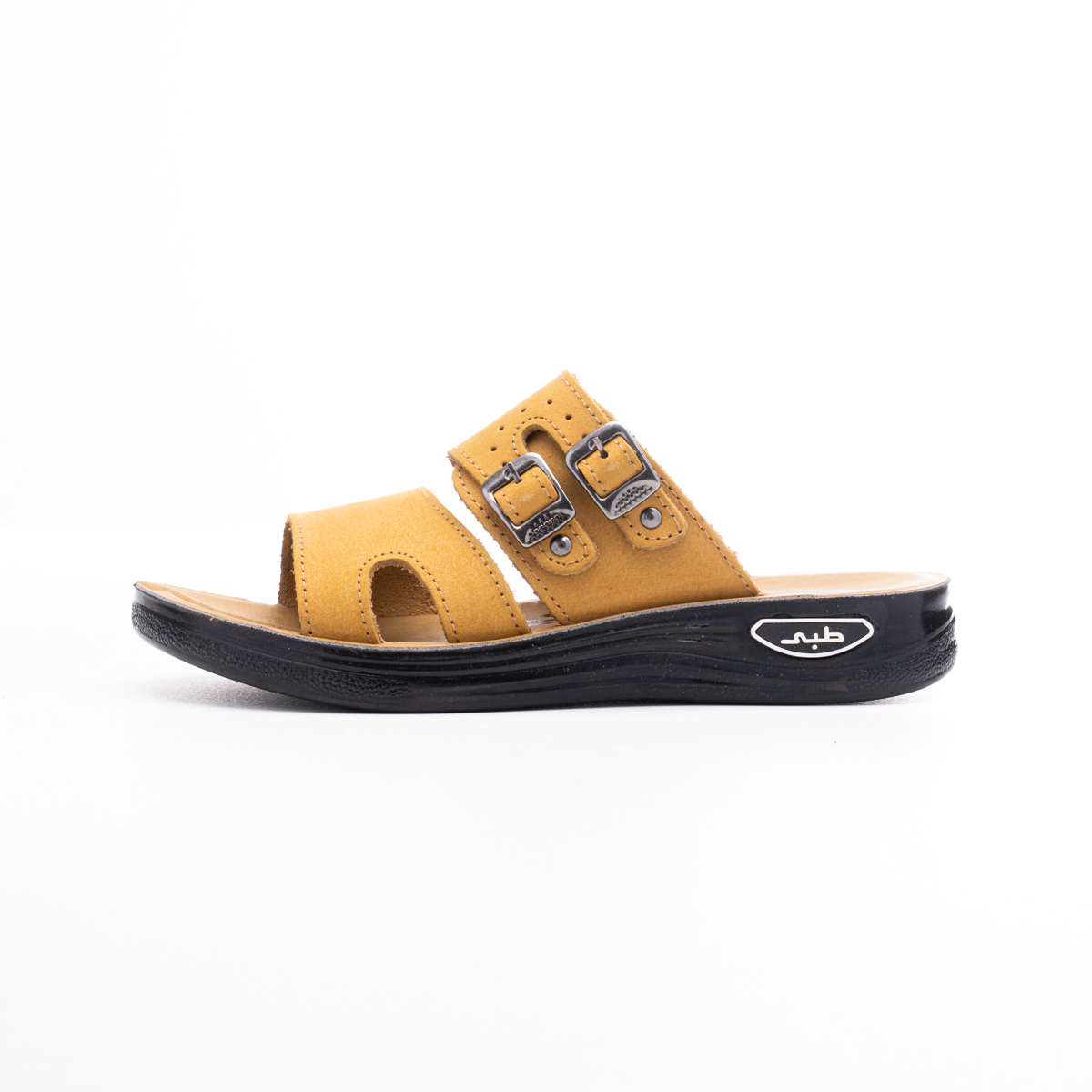 Suede Double Buckle Sandal