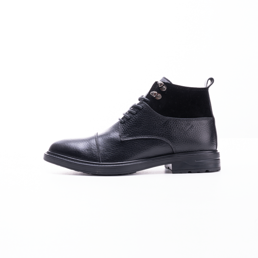 Men’s Genuine Crushed Leather Half Boots