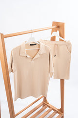 Marseille Summer Set – Collar Tee with Matching Shorts