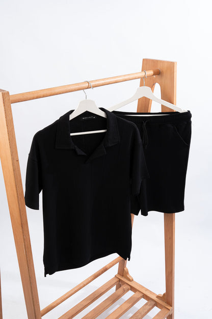 Marseille Summer Set – Collar Tee with Matching Shorts